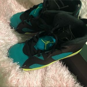 Jordan 6 Retro GP Black/Volt-Ice-Trb Green-Black